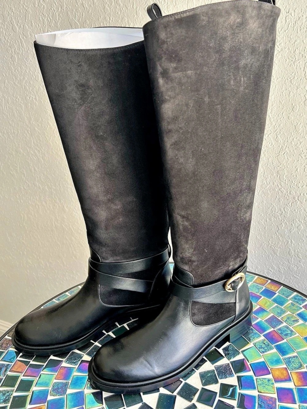 Stuart Weitzman Benni Riding Boot Black Heeled Riding Boots US 8.5 NWT